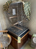 Large bird cage, stand