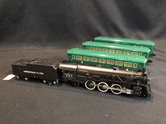 American Flyer Engine 295 ,Tender and New Haven Passenger Cars