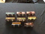 Assorted Tin Train Cars