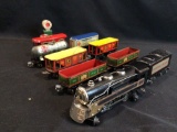 Tin Canadian Pacific Train set Engine 391