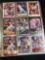 Binder of assorted baseball cards, Roberto Alomar, Sandy Alomar Jr., Andre Dawson, Eric Davis