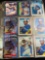 Binder of assorted baseball cards, Cecil Fielder, Carlton Fisk, Julio Franco, Ricky Henderson