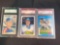 Graded Rookie cards Craig Biggio 96, Randy Johnson 9, Greg Maddux 9