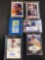 6 autographed cards, Joey Belle, Carlos Baerga, Pena, Kapler, Burrell