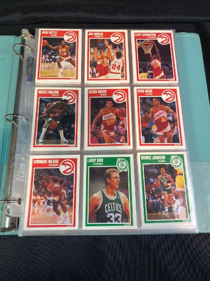 1989-'90 Fleer Basketball complete set plus complete sticker set