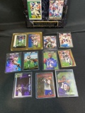 Assorted Randy Moss & Marshall Faulk cards, some Rookies