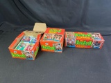 1990 Topps football factory sealed set, unopened wax pack box, opened wax pack box