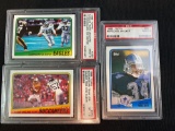 3 Graded PSA 9 1988 Topps football Herschel Walker, Cunningham keeper, Wilder free and clear