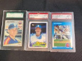 Graded Rookie cards Craig Biggio 96, Randy Johnson 9, Greg Maddux 9