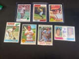 7 Topps 1970s Pete Rose cards