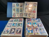 1988, '89, & '90 Topps baseball cards in 3 binders