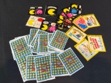 36 1980 Fleer PAC Man cards and stickers