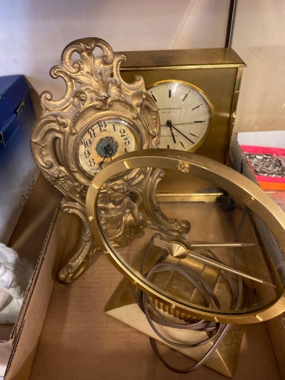 3 clocks, Seth Thomas, golden hour, Victorian