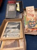 Old kids books, outdoor journals, miscellaneous