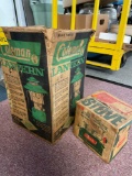 Coleman lantern and stove in boxes