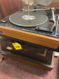 Two vintage record players