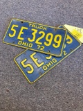 1972 Truck license plates