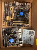 2 motherboards with intel cpus