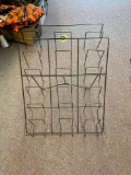 Metal rack freestanding magazine