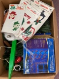 Box of Christmas items