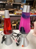 Two lava lamps one 15 inches- works