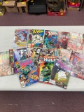 Comic books- Spiderman, X-Men, hulk, and more