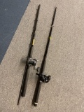 2 fishing rods & reels