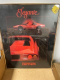 Ferrari framed poster