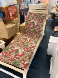 Large reclining patio chair with cushion