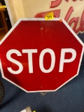 Large stop sign