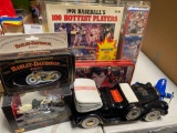 Harley Davidson cards, Indian motorcycle die cast , baseball cards 1991, etc