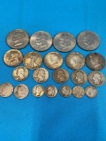 Collection of coins, some silver