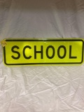 Metal school sign 10