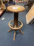 Industrial wooden stool