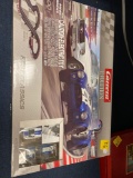 Carrera evolution slot car set, open, Ford Mustang and Shelby Cobra