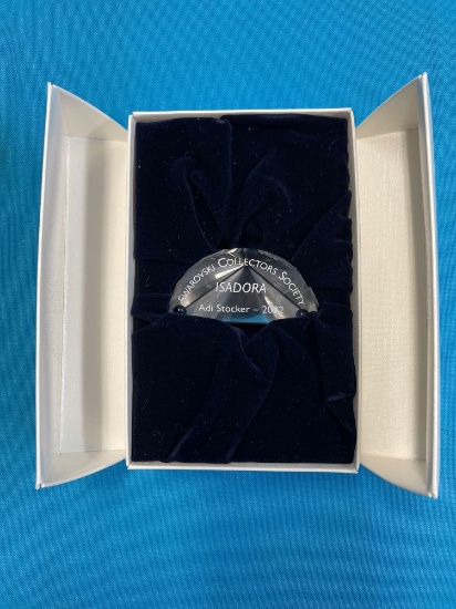 Swarovski crystal collectors society Isadora 2002 with box