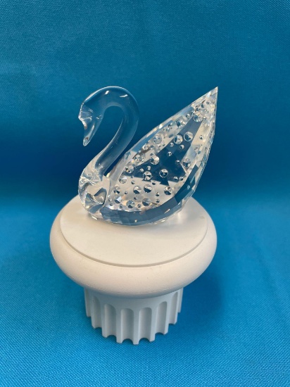 Swarovski crystal 100th anniversary swan in box