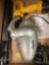 Brinkman flashlight, DeWalt drill, Euro Shark vacuum