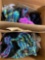 4 boxes of new scarves and hats