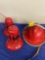 2 dietz lanterns and old fireman?s helmet