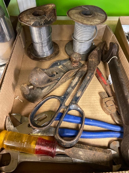 Various tools including International Harvester wrench