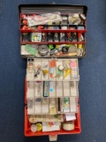 Two tackle boxes with fishing tackle