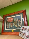 Coca-Cola framed picture numbered and Coca-Cola Christmas express