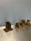 Vintage bookends two signed