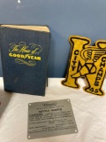 Goodyear book, advertisement items, BF Goodrich, pins