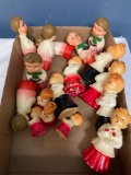 Vintage wax Christmas candles