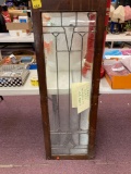 Leaded glass window approximately 4 1/2'