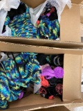 4 boxes of new scarves and gloves
