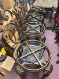 Set of 4 metal chairs/stools