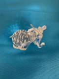 Swarovski crystal baby elephant with big ears